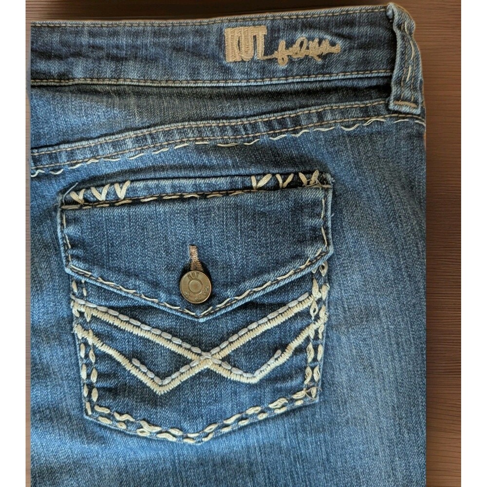 KUT from the Kloth Catherine Boyfriend Jeans Blue Wash Size 14 Cut# 73827 - Picture 11 of 15